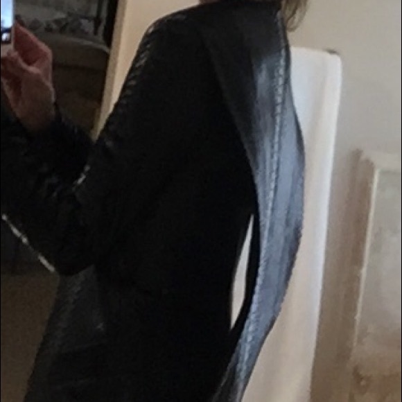 Barbara Bui Black Leather Jacket  Runway  Size 36 - Picture 8 of 8